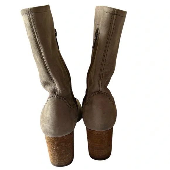 FRYE ADDIE SUEDE LEATHER HEELS BOOTS